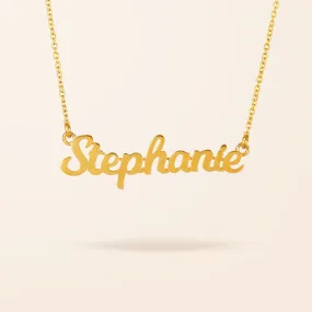 10K Gold Small Name Necklace