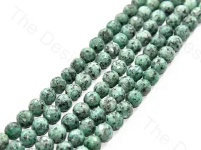 12 mm Light Mixed Green Jade Quartz Semi Precious Stones