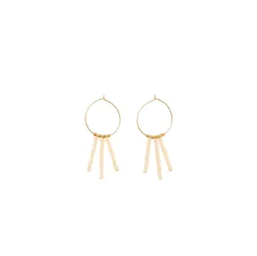 3 Drop XS Hoop Earring - PINK/GOLD