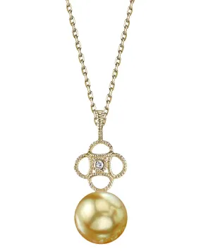 Golden South Sea Pearl & Diamond Gentry Pendant