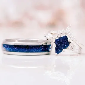 Skye Starry Night Couples Ring