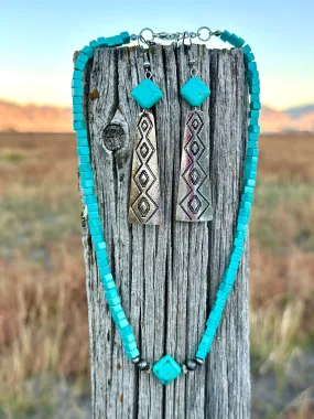 The Fall Turquoise Diamond Necklace